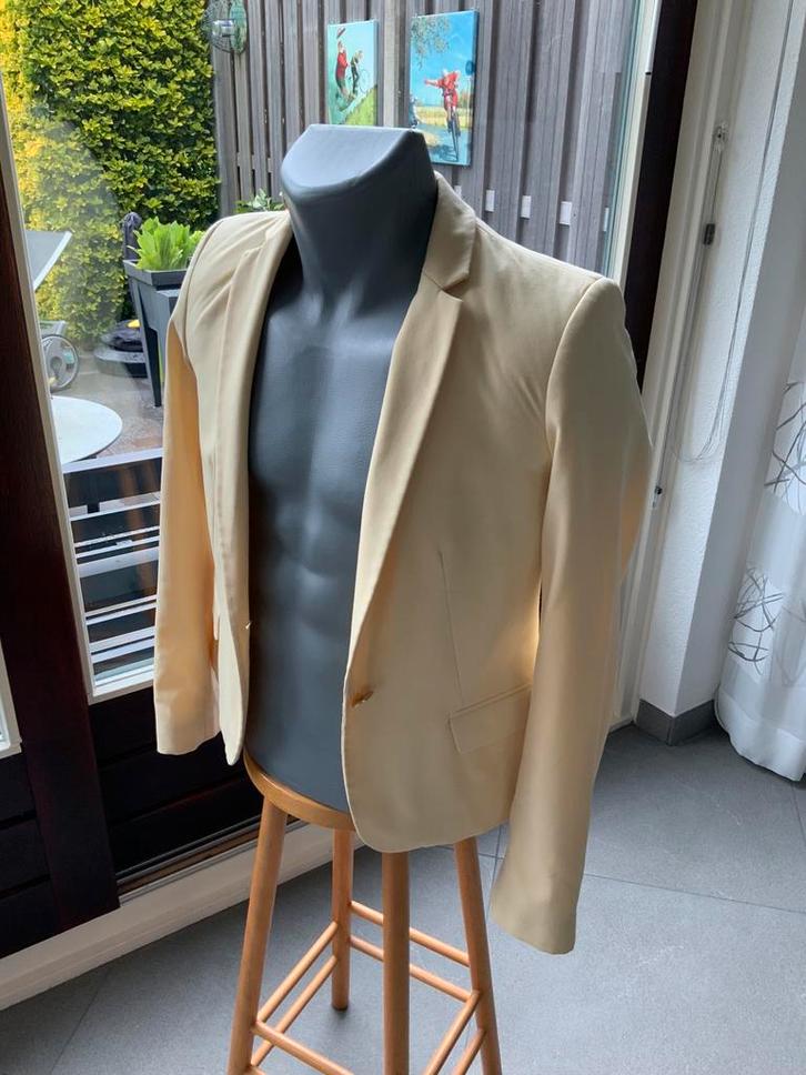 Geel dames colbertje. XS., Kleding | Dames, Jasjes, Kostuums en Pakken, Zo goed als nieuw, Jasje, Maat 34 (XS) of kleiner, Geel