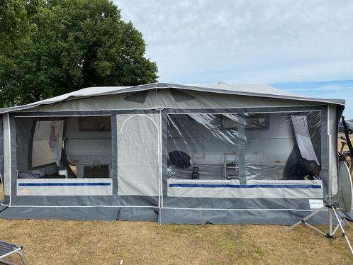 Degelijke Herzog Lugano voortent Gr. 9 (991-1030 cm), Caravans en Kamperen, Voortenten en Luifels, Zo goed als nieuw, Ophalen