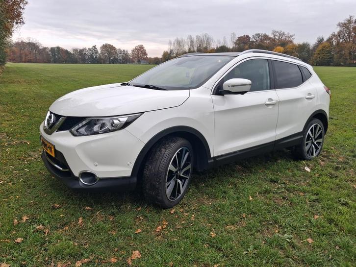 Nissan Qashqai Tekna 1.2 Dig-t 85KW 2WD 2014 Wit, Auto's, Nissan, Particulier, Qashqai, 360° camera, Achteruitrijcamera, Benzine