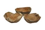 Teak schalen ~35 cm doorsnede, Ophalen, Schaal, Rond, Nieuw