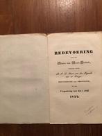 Noord-Brabant, Redevoering gedaan aan de de vergadering der, Ophalen of Verzenden, Baron van den Boogaarde