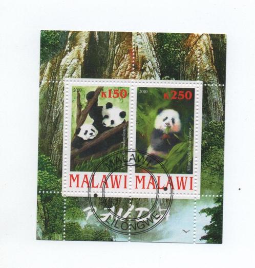 Panda's - Malawi 2010 - Gestempeld, Postzegels en Munten, Postzegels | Thematische zegels, Gestempeld, Dier of Natuur, Verzenden