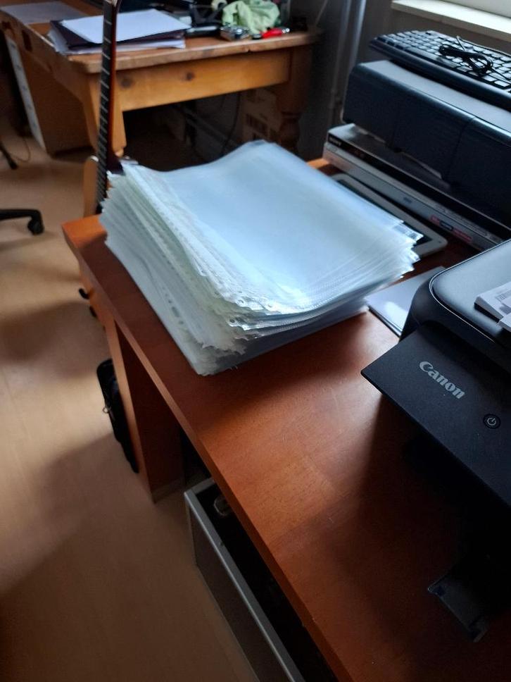 plastic insteekhoezen (showtassen), Diversen, Bureau-accessoires, Zo goed als nieuw, Ophalen