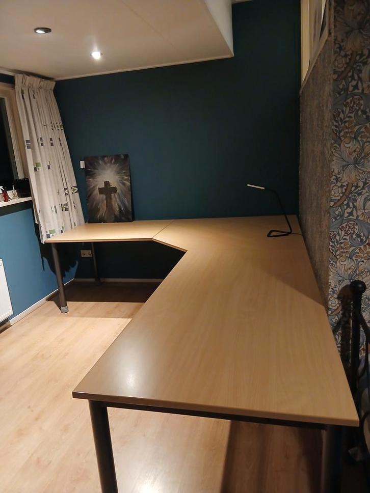 Groot bureau te koop, Huis en Inrichting, Bureaus, Gebruikt, Bureau, In hoogte verstelbaar, Ophalen