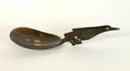 Vintage rijst lepel, zoutjes lepel van hoorn. Indonesië, Antiek en Kunst, Ophalen of Verzenden