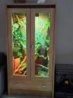 Terrarium 95 x 50 x 185 (150 inwendig) met temp regeling, Dieren en Toebehoren, Reptielen en Amfibieën | Toebehoren, Ophalen, Zo goed als nieuw
