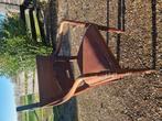 6 eetkamerstoelen met leuning., Huis en Inrichting, Stoelen, Gebruikt, Bruin, Leer, Ophalen of Verzenden
