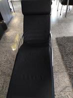 Kunstleren Ligstoel / Schommelstoel - Zwart, Huis en Inrichting, Banken | Sofa's en Chaises Longues, Ophalen, Gebruikt, Eenpersoons
