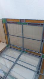 Oude glas in lood ramen 60 x 40 cm gratis op te halen, Ophalen, Gebruikt, Minder dan 80 cm, Overige typen