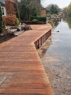 Bankirai Vlonderplank 3.95m - 25mm dik, Tuin en Terras, Ophalen of Verzenden, Gebruikt, Hout