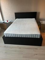 IKEA Bedframe 140x200 MALM NO MATTRESS, Ophalen, Wit, Tweepersoons, 140 cm