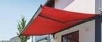 Elektrisch zonnescherm, rood doek, 540cm breed, Ophalen, Gebruikt, 450 cm of meer, Elektrisch
