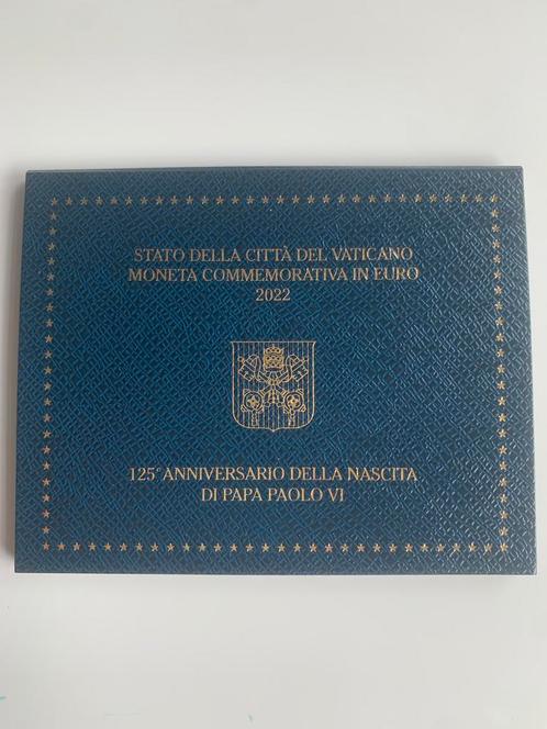 Vatican ‘22 MINT ERROR 125th anniv. of Birth of Pope Paul VI, Postzegels en Munten, Munten | Europa | Euromunten, Losse munt, 2 euro