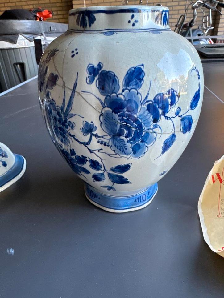 Originele Royal Delft vaas handbeschilderd (De Porceleyne), Antiek en Kunst, Antiek | Vazen, Ophalen