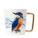 HEINEN DELFTS BLAUW - MOK - BOSVOGELS - IJSVOGEL - KOLIBRI, Huis en Inrichting, Nieuw, Ophalen of Verzenden, Bord(en), Wedgwood