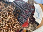 10 stuks oud en antiek Indonesisch textiel batik ikat chines, Verzenden