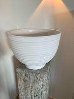 Mooie als nieuwe, grote witte bloempot, diameter 45 cm, Ophalen, Kunststof, 40 cm of meer, Rond