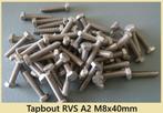 Nieuwe RVS A2 tapbouten M8, diverse lengten. Vanaf € 0,10, Watersport en Boten, Verzenden, Nieuw, Overige typen