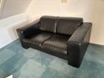 Zits 2-zitsbank in leer, Huis en Inrichting, Banken | Bankstellen, Ophalen, Gebruikt, Tweepersoons, Rechte bank