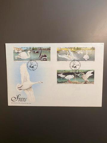 FDC Isle of Man - Zwanen beschikbaar voor biedingen