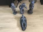 4 stuks oude beelden, Ophalen, Gebruikt, Dier