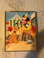 Vintage Mickey Mouse Puzzel, Ophalen of Verzenden, Meer dan 50 stukjes, Gebruikt, 4 tot 6 jaar