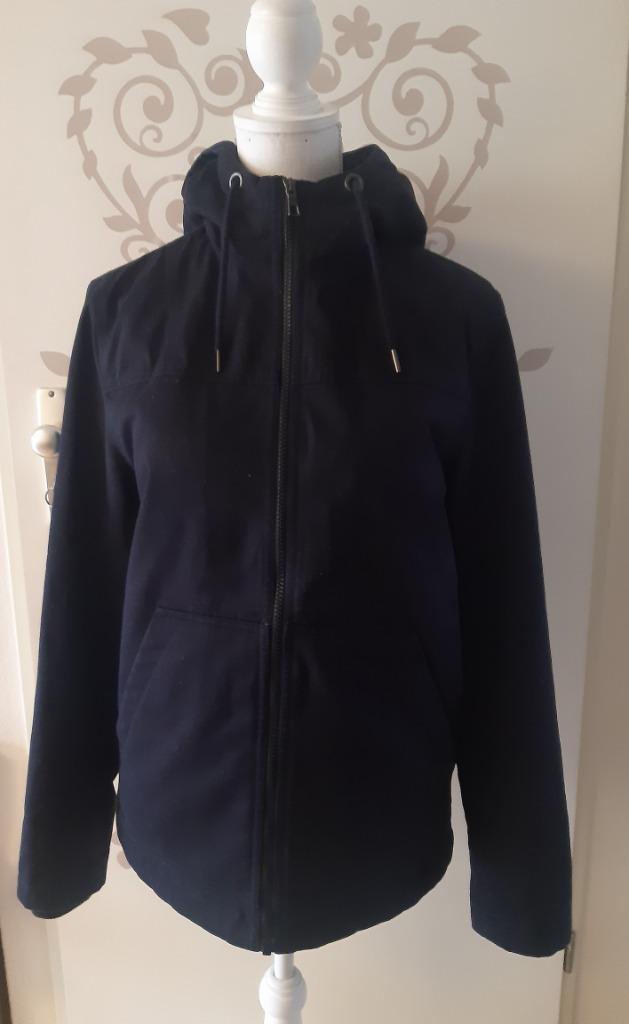 C&A Clockhouse heren gevoerde jas maat XS, Kleding | Heren, Jassen | Winter, Zo goed als nieuw, Maat 46 (S) of kleiner, Blauw