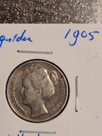 Halve gulden 1905,wilhelmina., Postzegels en Munten, Munten | Nederland, Ophalen of Verzenden, Koningin Wilhelmina, ½ gulden