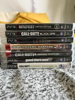PS3: GTA V, BF3, Skryim, Call of Duty 4, Black Ops, MW2, MW3, Vanaf 18 jaar, Shooter, Ophalen of Verzenden, Zo goed als nieuw