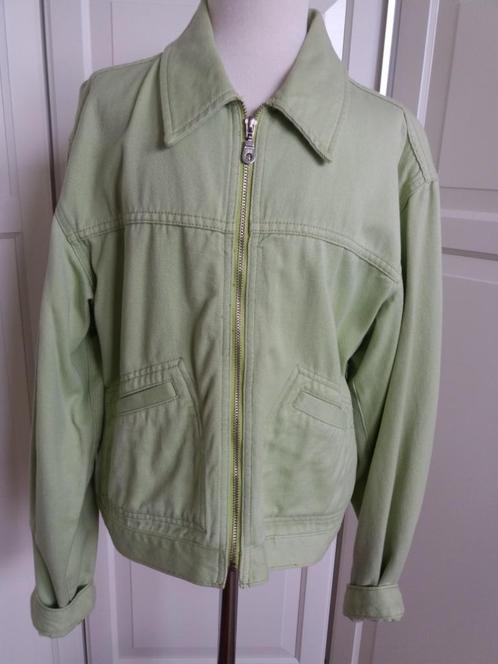 Spijkerjas met Rits Groen 38 40 merk: Nathalie ( Jool ), Kleding | Dames, Jassen | Zomer, Zo goed als nieuw, Maat 38/40 (M), Groen