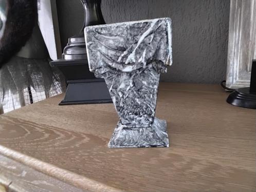 Antiek vintage brocant geëmailleerd gietijzeren vaas gemerkt, Antiek en Kunst, Antiek | Vazen, Ophalen