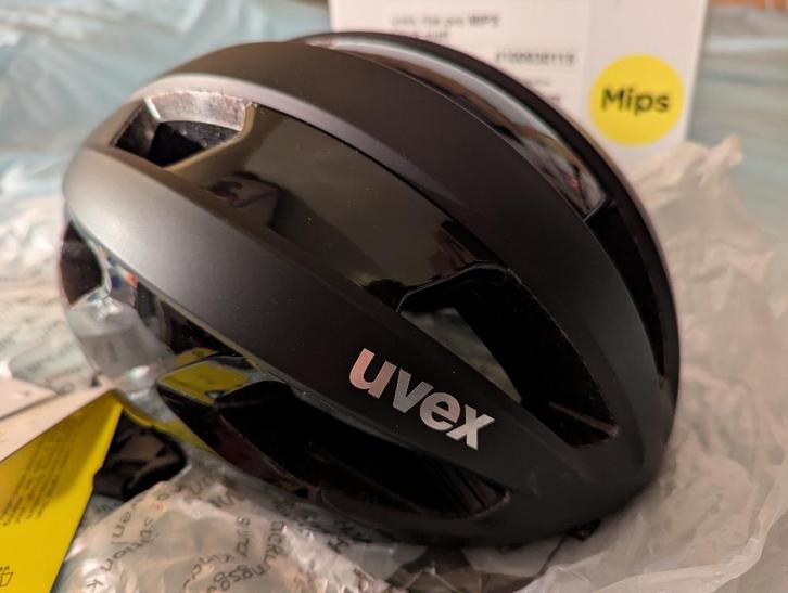 Uvex Rise Pro MIPS Race Fietshelm | Mat Zwart | 52-56 cm, Fietsen en Brommers, Fietsaccessoires | Fietshelmen, Nieuw, Heer of Dame