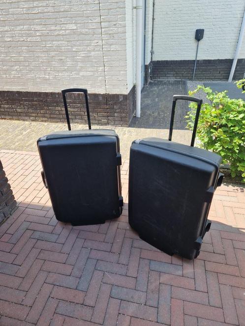 2st. Samsonite Koffer - Zwart (70cm), Sieraden, Tassen en Uiterlijk, Koffers, Gebruikt, Hard kunststof, 60 tot 70 cm, 45 tot 55 cm