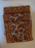 Prachtige lange zijde sjaal India 238 x 32 cm!, Ophalen of Verzenden, Zo goed als nieuw, Maat 46/48 (XL) of groter, Sjaal