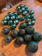 Prachtige kerstballen turquoise blauw, Ophalen, Zo goed als nieuw
