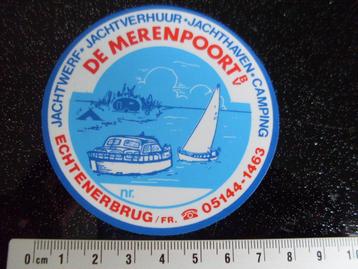 ruit sticker jachtwerf de merenpoort echtenerbrug logo  beschikbaar voor biedingen