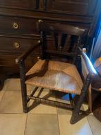 Mooie houten stoel met rieten zitting, Antiek en Kunst, Ophalen