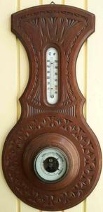 Hollandse kerfsnede baro/thermometer, Antiek en Kunst, Ophalen of Verzenden