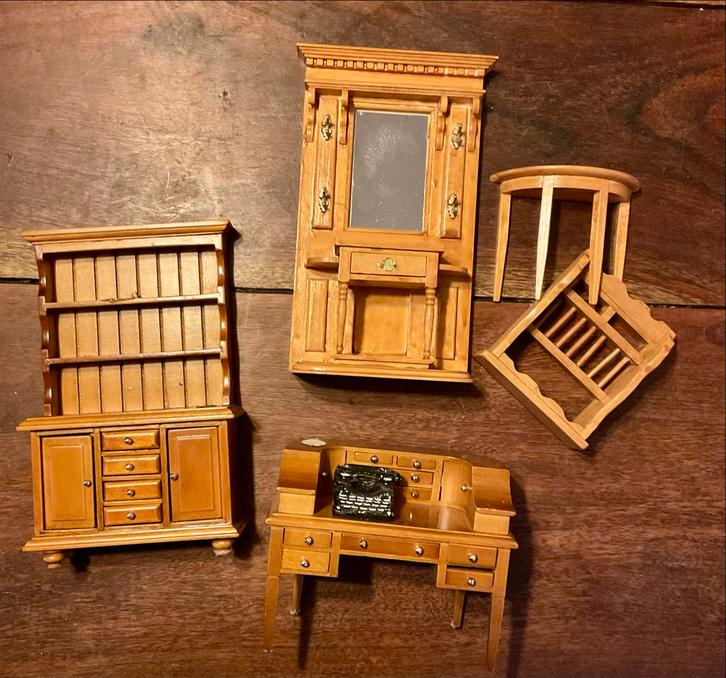 Poppenhuis Meubels 1:12 - Vintage Charme, Verzamelen, Poppenhuizen en Toebehoren, Gebruikt, Ophalen of Verzenden