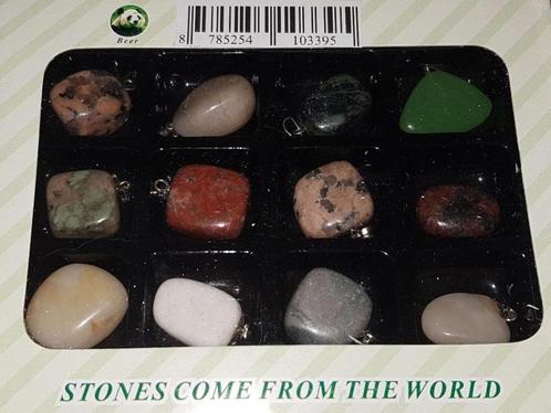 Stones frome the world natuur stenen hangers, Sieraden, Tassen en Uiterlijk, Edelstenen, Nieuw, Verzenden