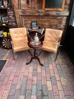 Rundleren eetkamer stoelen 9 stuks, Huis en Inrichting, Stoelen, Bruin, Leer, Ophalen of Verzenden, Zo goed als nieuw