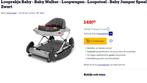 Loopwagen - Loopstoel - Baby Jumper Speelgoed - Zwart, Ophalen of Verzenden, Wieg