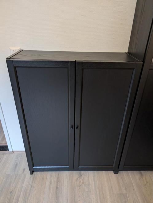Billy Oxberg Zwartbruin Kast, Huis en Inrichting, Kasten | Boekenkasten, Zo goed als nieuw, 50 tot 100 cm, 100 tot 150 cm, 25 tot 50 cm