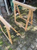Stevige Schragen - Set van 2, Doe-het-zelf en Verbouw, Werkbanken, Ophalen of Verzenden, Gebruikt, 70 tot 120 cm, Inklapbaar
