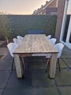 Tuinset tafel met 6 stoelen. Nog wel even schoon maken, Tuin en Terras, Ophalen of Verzenden, Gebruikt