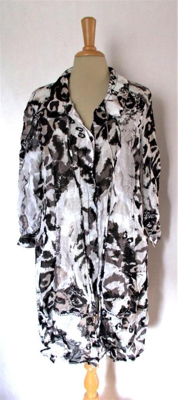 Mooie linnen blouse/jurk met print! 40 beschikbaar voor biedingen