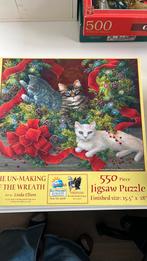 Sunsout puzzel 550 st the un-making of the wreath, Hobby en Vrije tijd, Denksport en Puzzels, Ophalen of Verzenden, 500 t/m 1500 stukjes