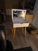Kap/ make up tafel wit en hout, Ophalen, Zo goed als nieuw, 50 tot 100 cm, Minder dan 100 cm