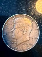 Zilveren halve Kennedy dollar 1964, Ophalen of Verzenden, Overige waardes, Losse munt, Zilver