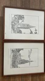 2 tekeningen van kerk in Waalwijk en baardwijk, Ophalen